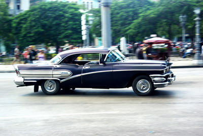 One of Cubas famous old cars